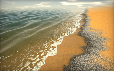 Sun, sand and sea. Sandy Beach